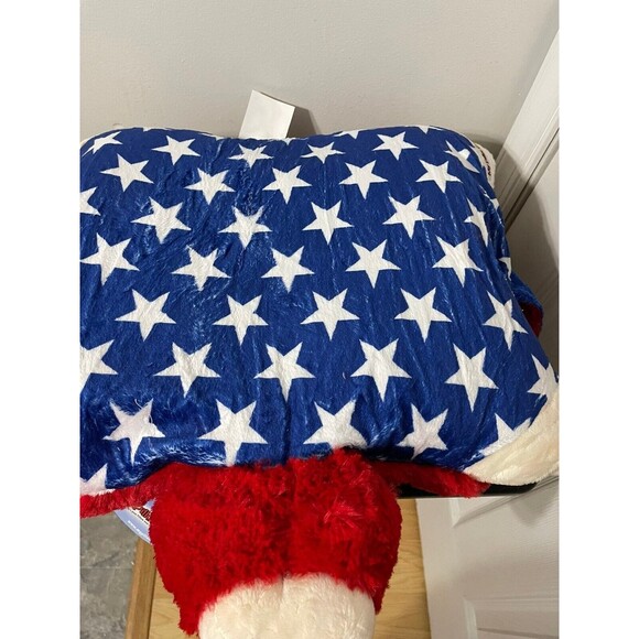 RETIRED HTF Patriotic USA Bear My Pillow Pet Stuffed Animal Plush - Picture 3 of 7